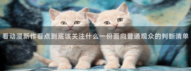 最新新番动画：看动漫新作看点到底该关注什么一份面向普通观众的判断清单